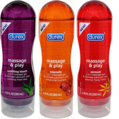 💆‍♀️ Durex Play Massage 2-in-1 💖 | Intimate Lube 💦 & Soothing Massage Gel 🌿 Aloe Vera Magic ✨ (200ml)