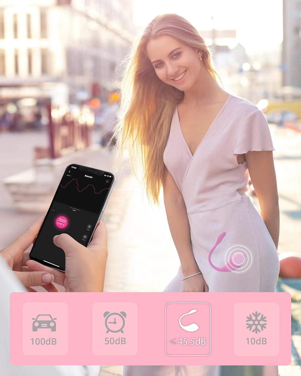 LOVENSE Lush 2 Remote Vibrator with App, Long Distance Remote Controlled G-spot Stimulator Egg Vibrators Bluetooth Adult Sex Toys & Games Powerful.