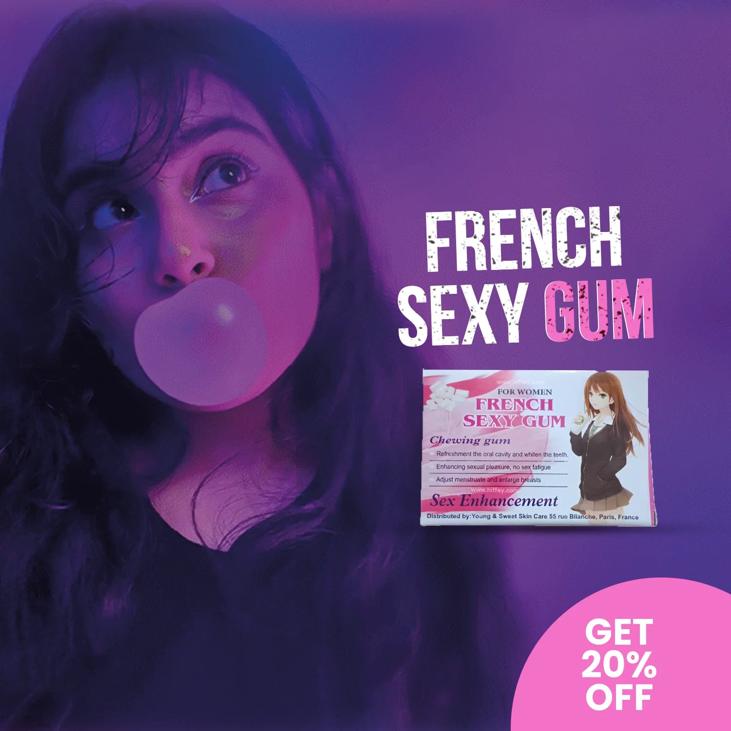 💋 French Sexy Chewing Gum 🇫🇷 – Flirt, Taste, & Tempt! 😘🍬