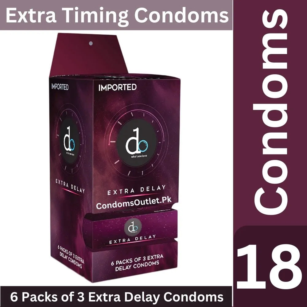 ⏱️ DO – Pack of 6 Extra Delay Condoms (18s) 💦 | Last Longer 🔥 Fresh Stock 🌟 Ultimate Performance ❤️