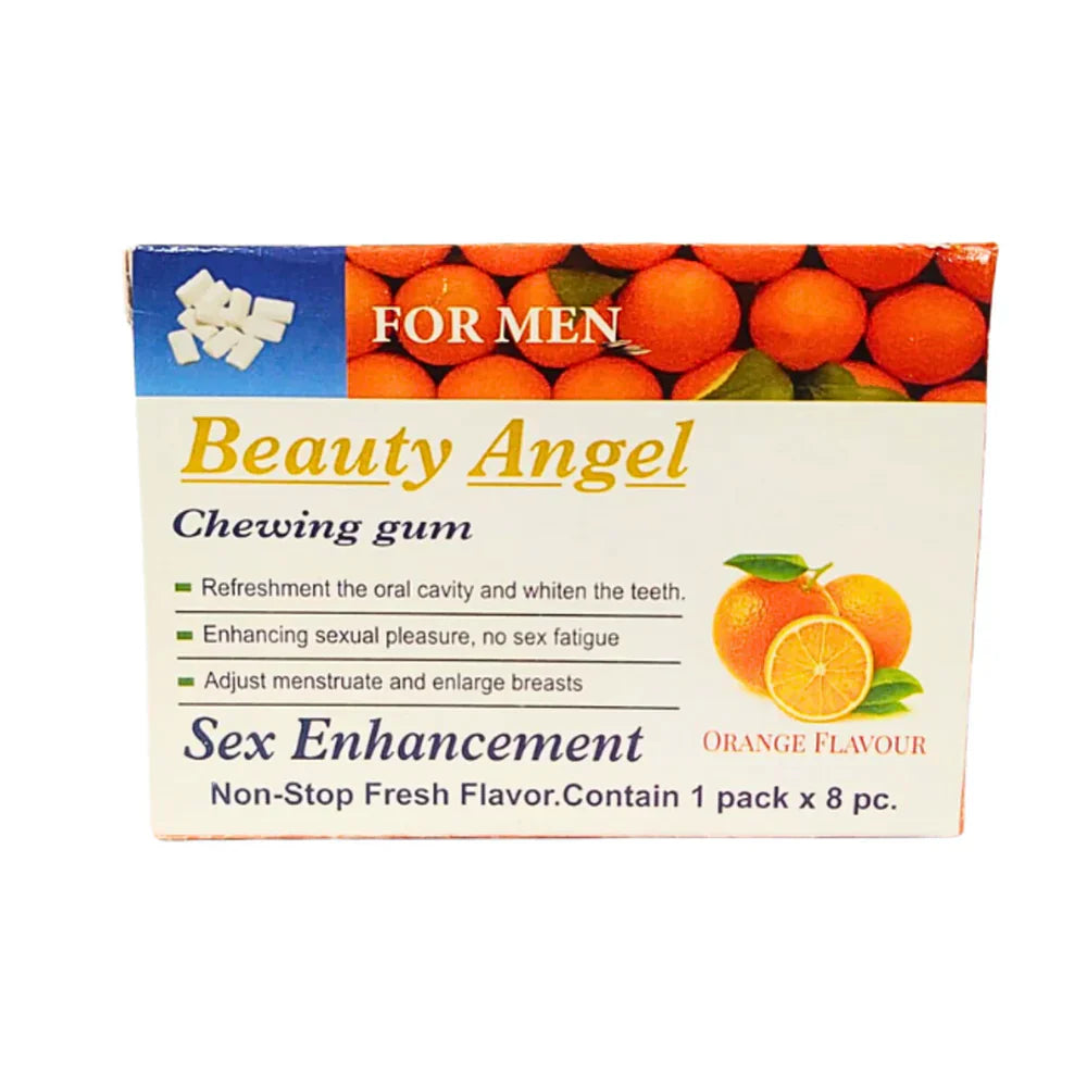 "🍊 Beauty Angel Chewing Gum for Men – Boost Confidence & Vitality Naturally! 💪✨"