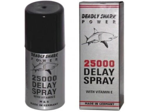 🦈 Deadly Shark Power 25000 Long Time Delay Spray ⏱️💦 | Stay Strong 💪 Last Longer 🔥 Ultimate Performance ❤️
